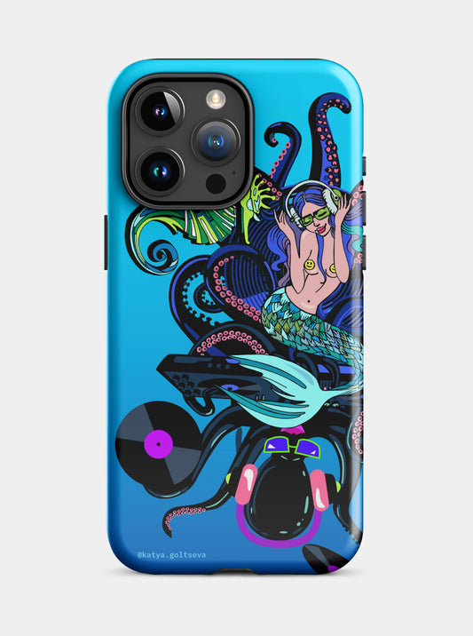 "DJ OCTOPUS AND MERMAID" Tough Case for iPhone®