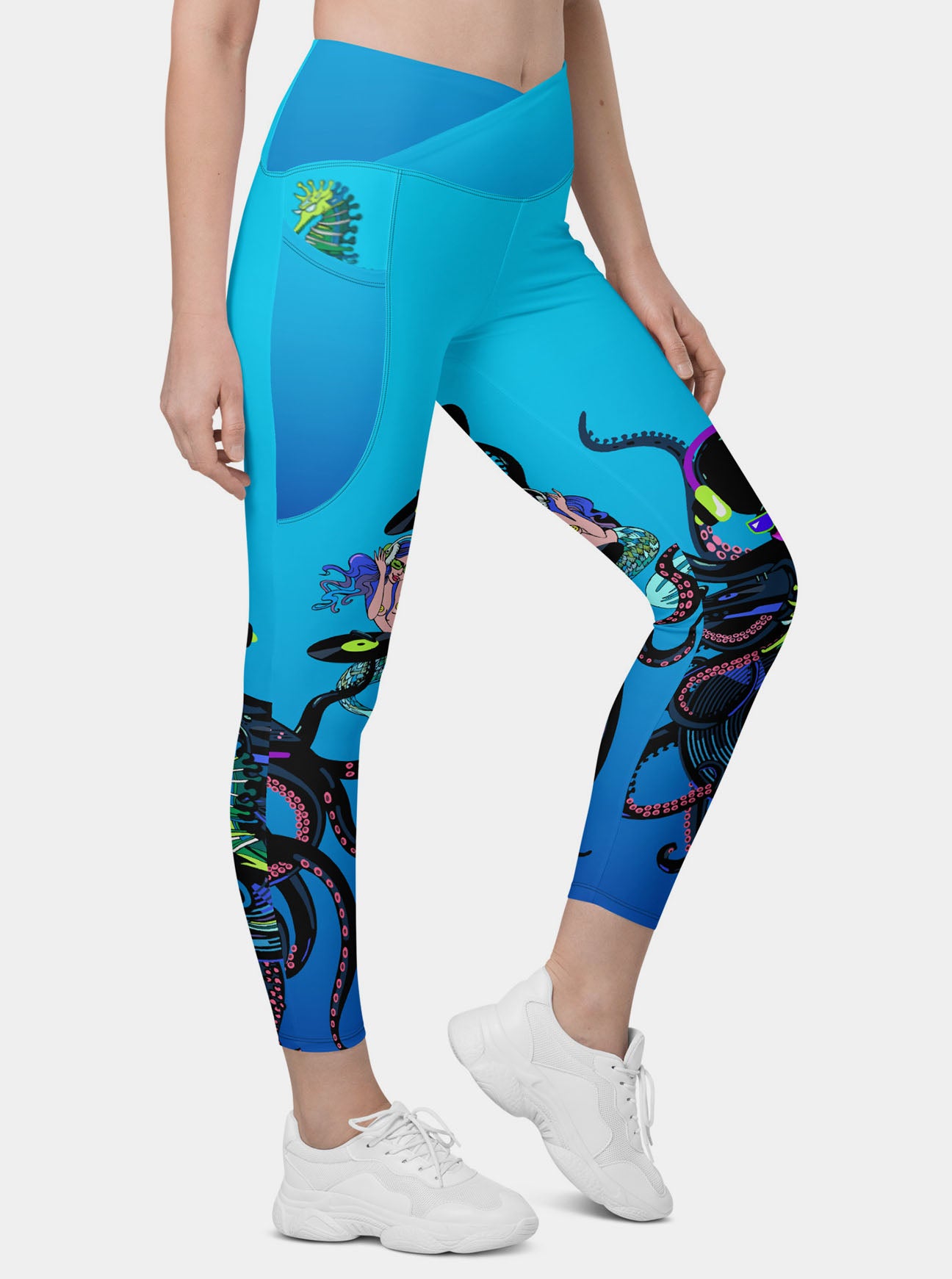 "DJ OCTOPUS AND MERMAID" Leggings (Women)