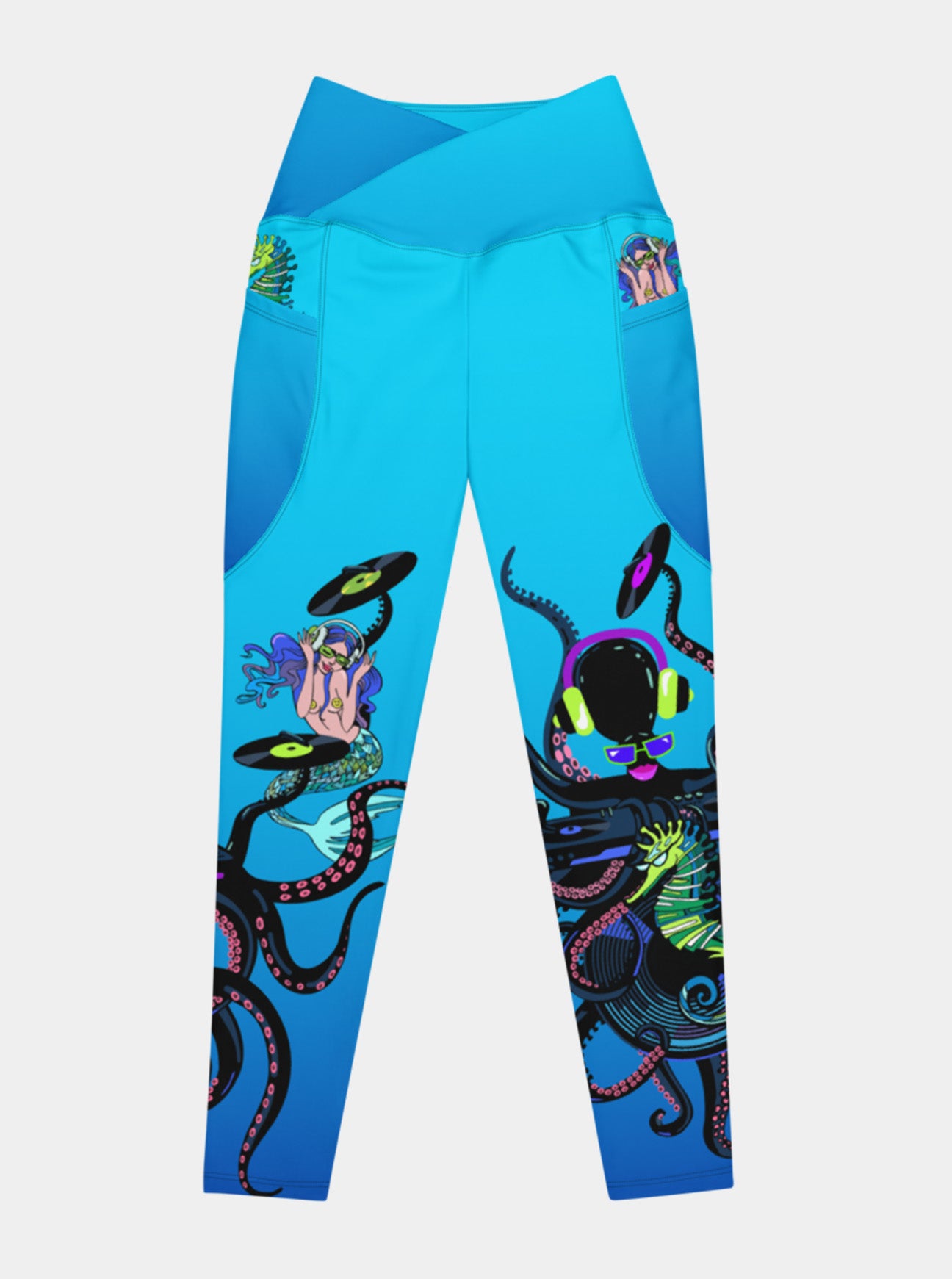 "DJ OCTOPUS AND MERMAID" Leggings (Women)