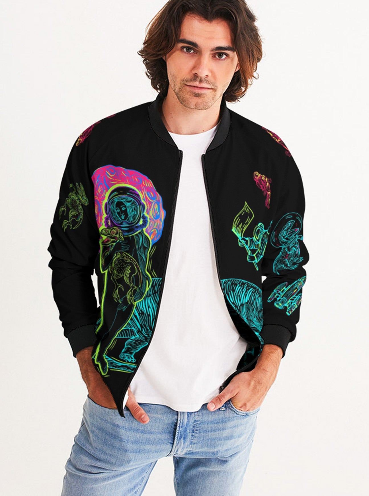 "THE LAST DINOSAUR" Bomber Jacket (Men)