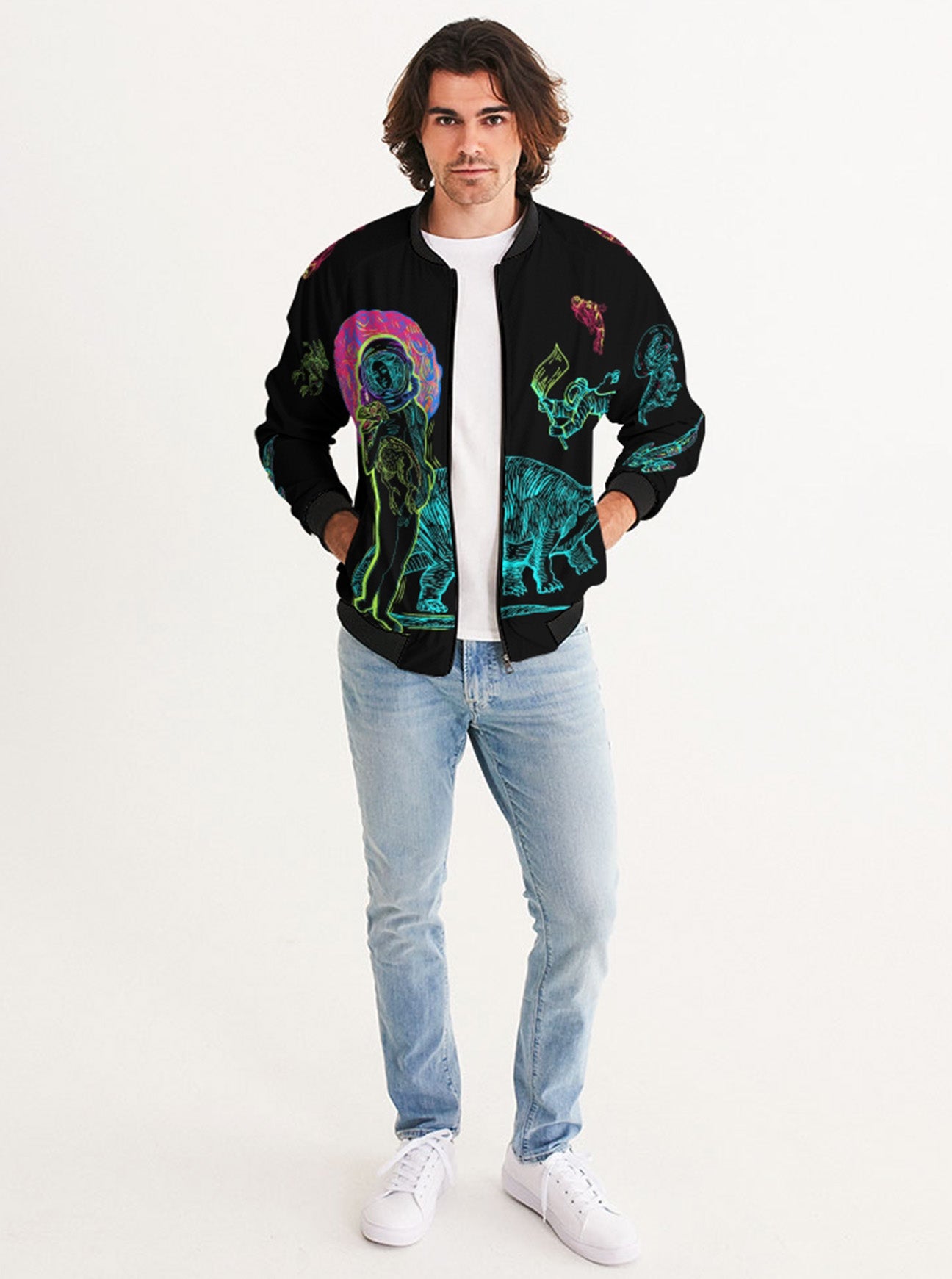 "THE LAST DINOSAUR" Bomber Jacket (Men)