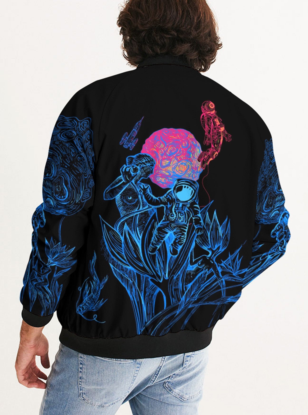 "SPACE TRIP" Bomber Jacket (Men)