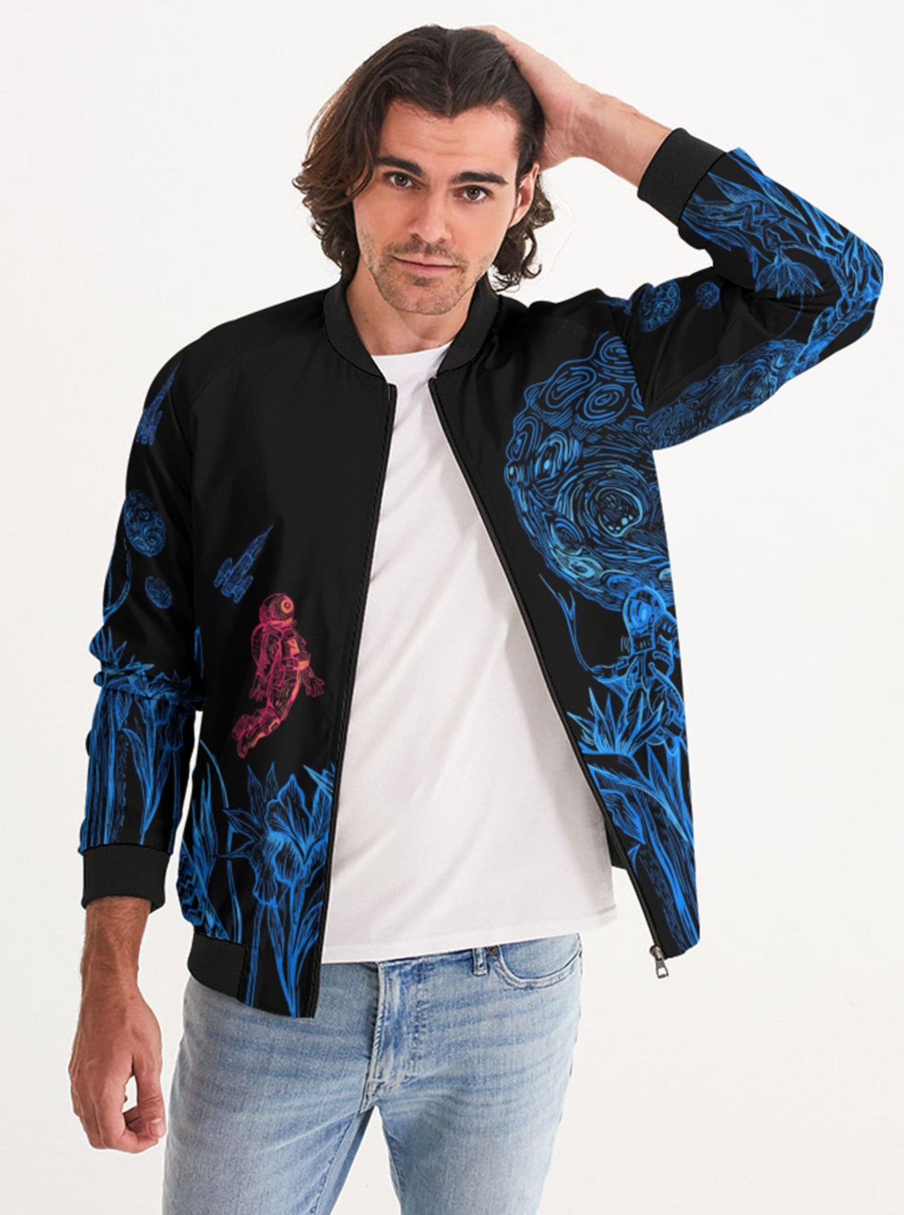 "SPACE TRIP" Bomber Jacket (Men)