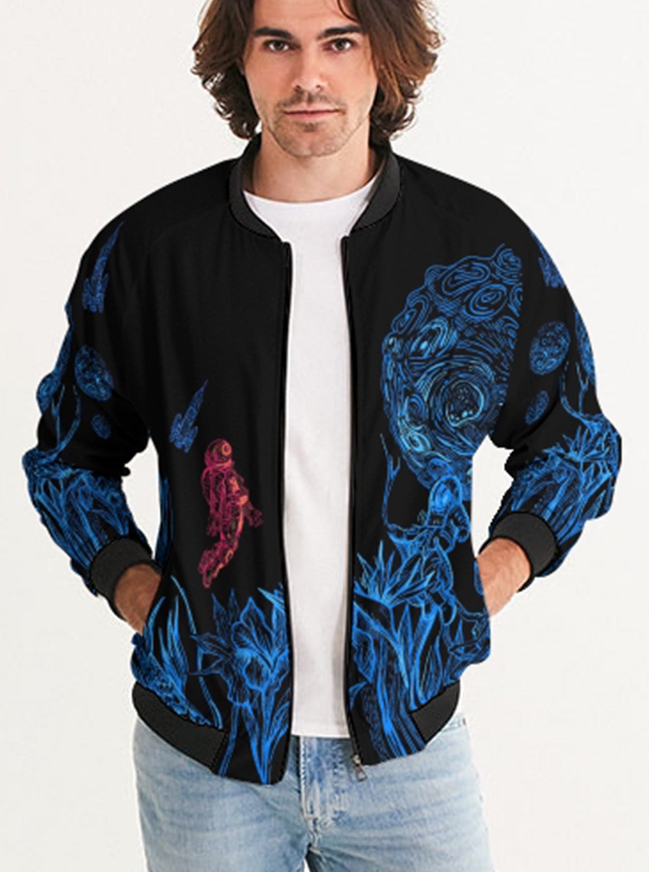 "SPACE TRIP" Bomber Jacket (Men)