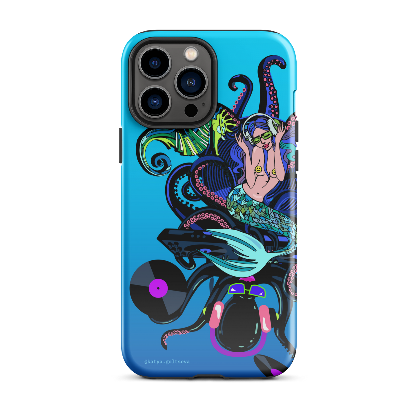 "DJ OCTOPUS AND MERMAID" Tough Case for iPhone®