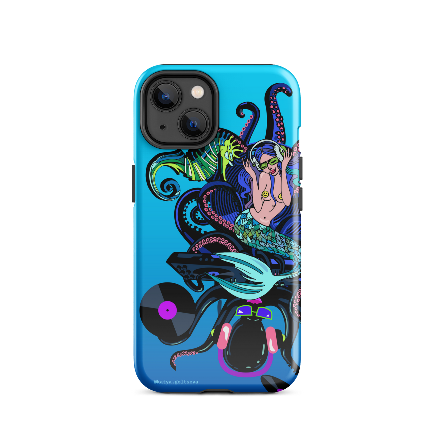 "DJ OCTOPUS AND MERMAID" Tough Case for iPhone®