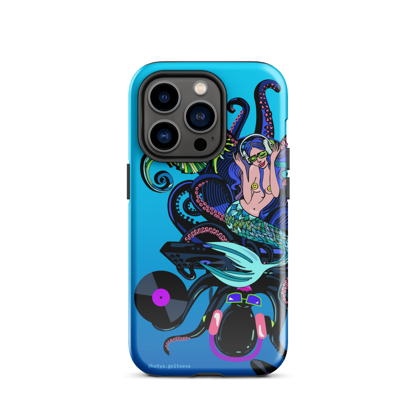 "DJ OCTOPUS AND MERMAID" Tough Case for iPhone®