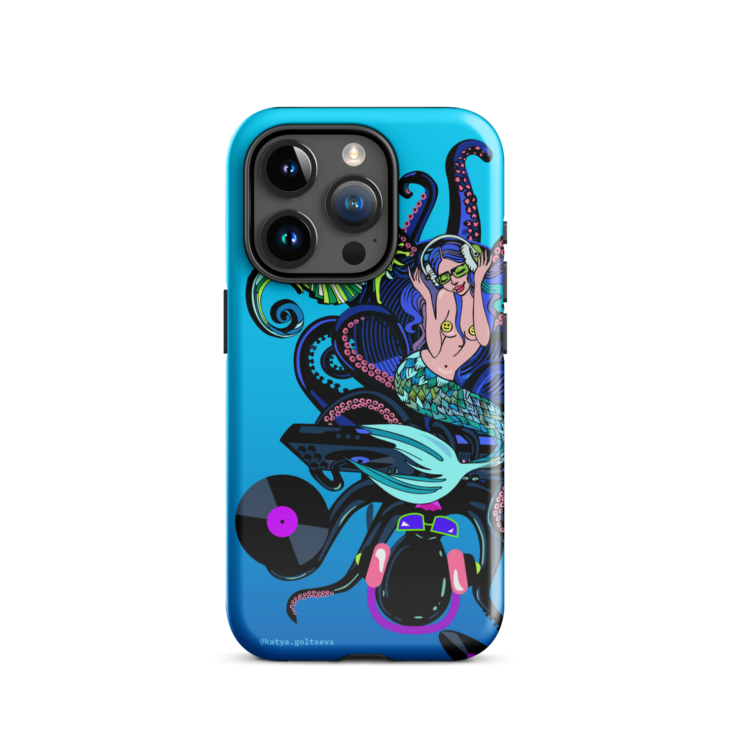 "DJ OCTOPUS AND MERMAID" Tough Case for iPhone®