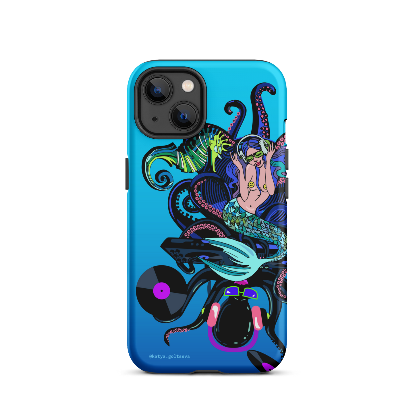 "DJ OCTOPUS AND MERMAID" Tough Case for iPhone®