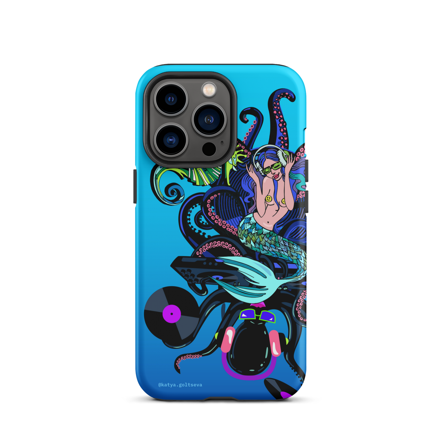 "DJ OCTOPUS AND MERMAID" Tough Case for iPhone®