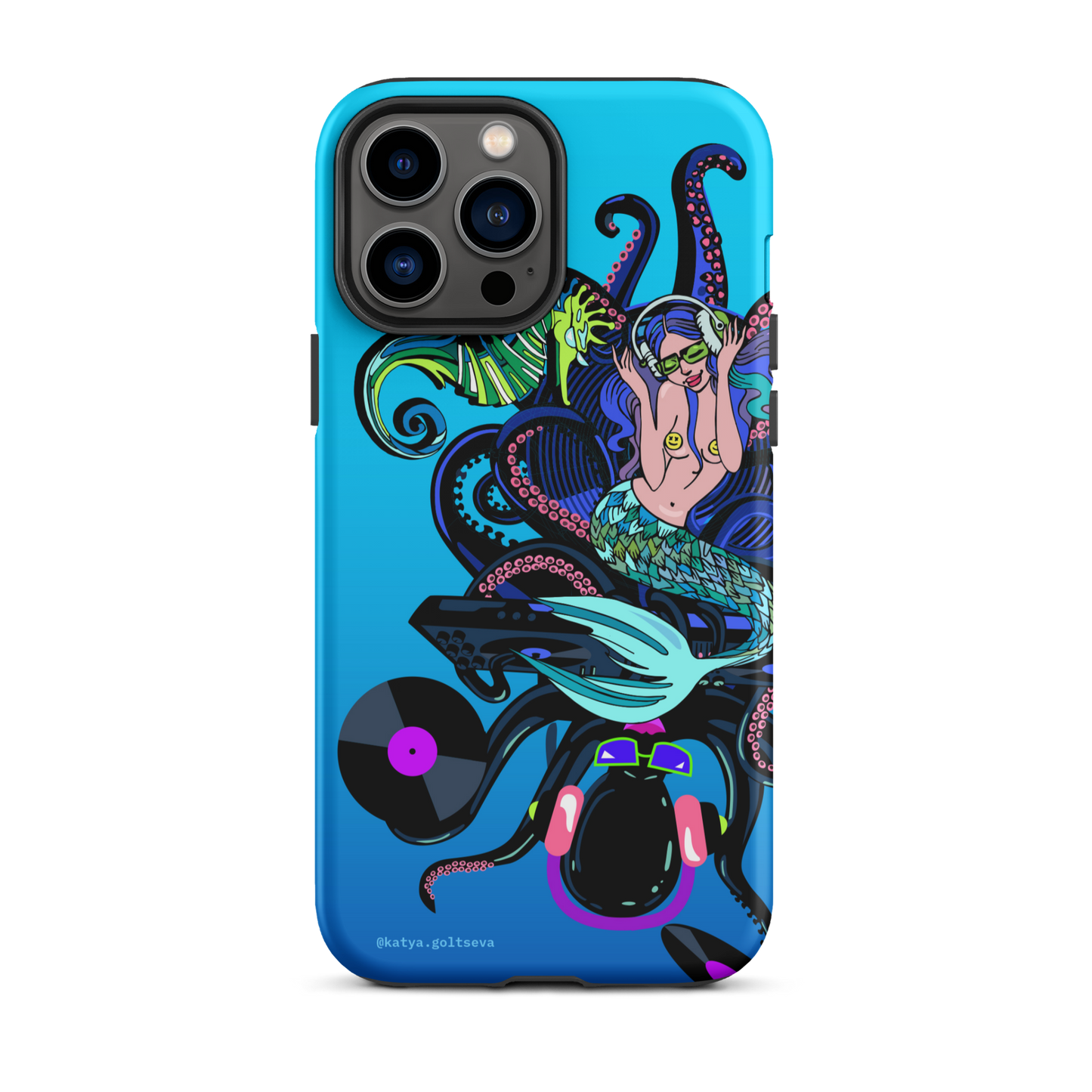 "DJ OCTOPUS AND MERMAID" Tough Case for iPhone®