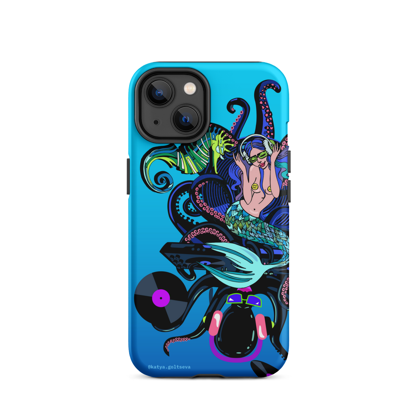 "DJ OCTOPUS AND MERMAID" Tough Case for iPhone®