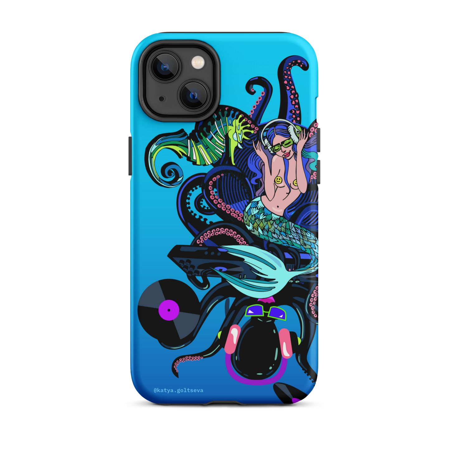 "DJ OCTOPUS AND MERMAID" Tough Case for iPhone®