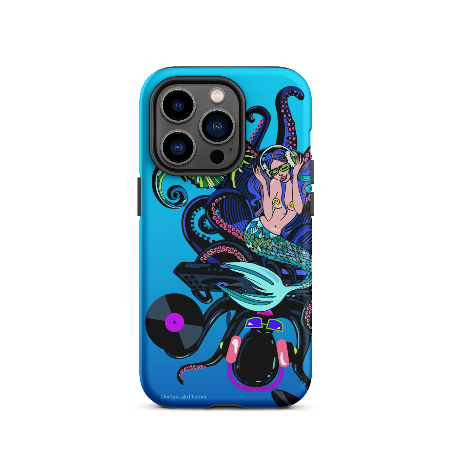 "DJ OCTOPUS AND MERMAID" Tough Case for iPhone®