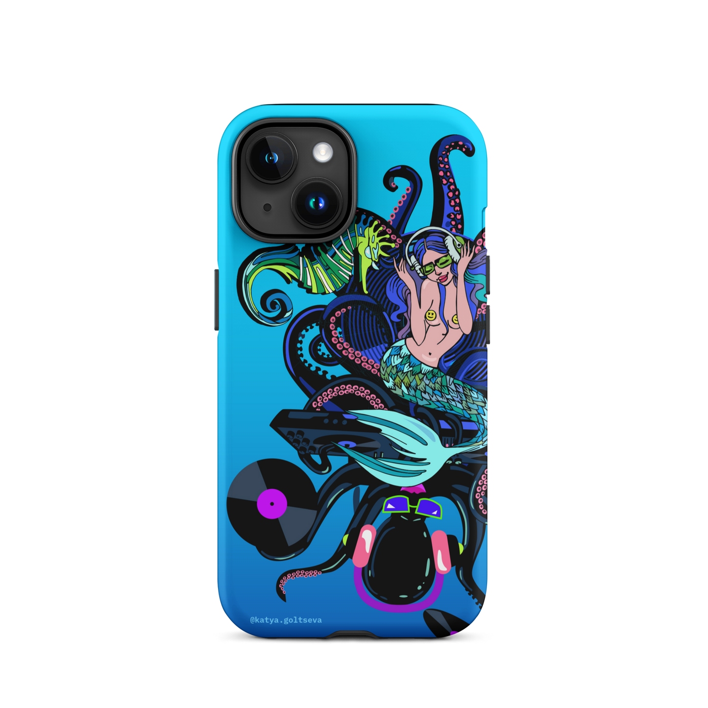 "DJ OCTOPUS AND MERMAID" Tough Case for iPhone®