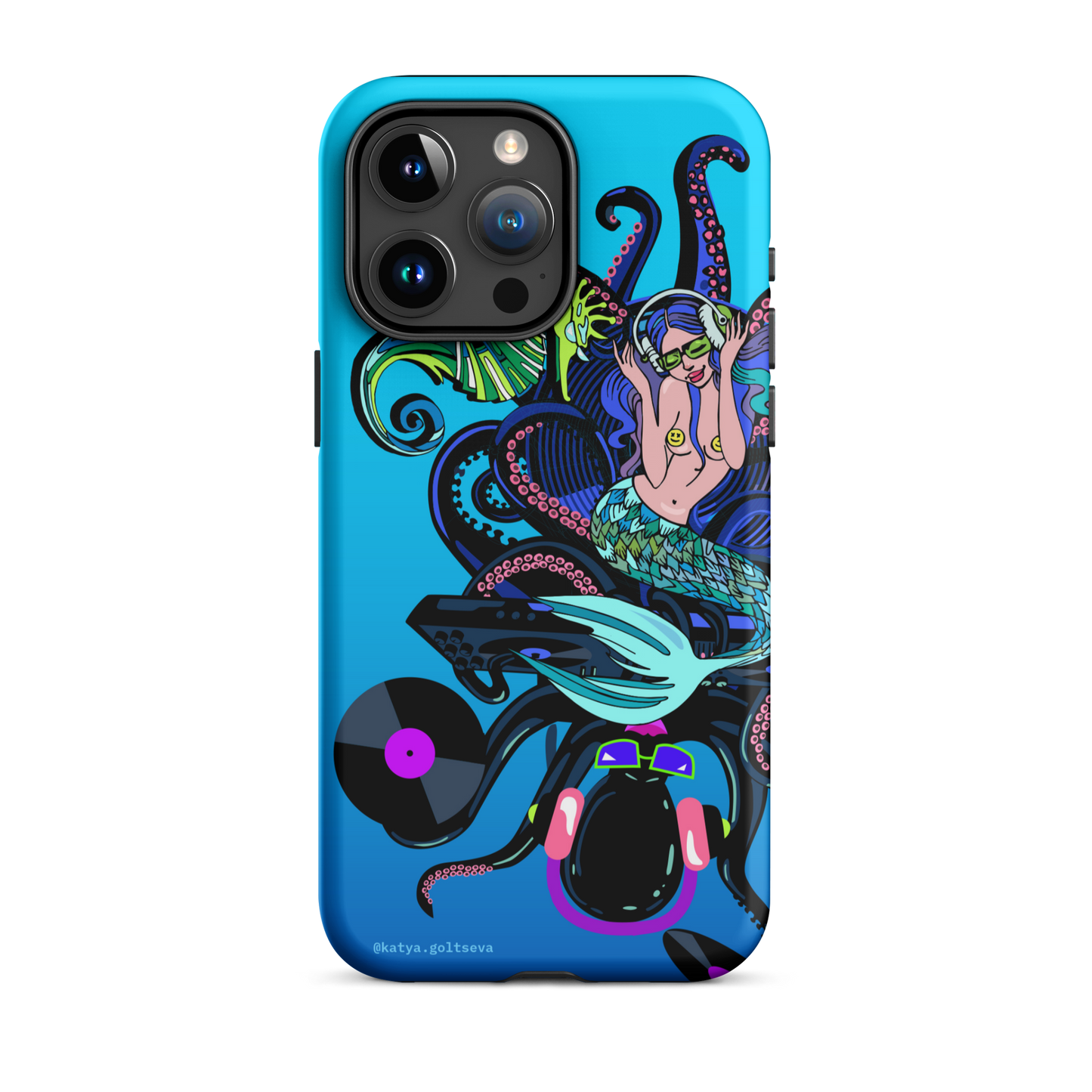 "DJ OCTOPUS AND MERMAID" Tough Case for iPhone®