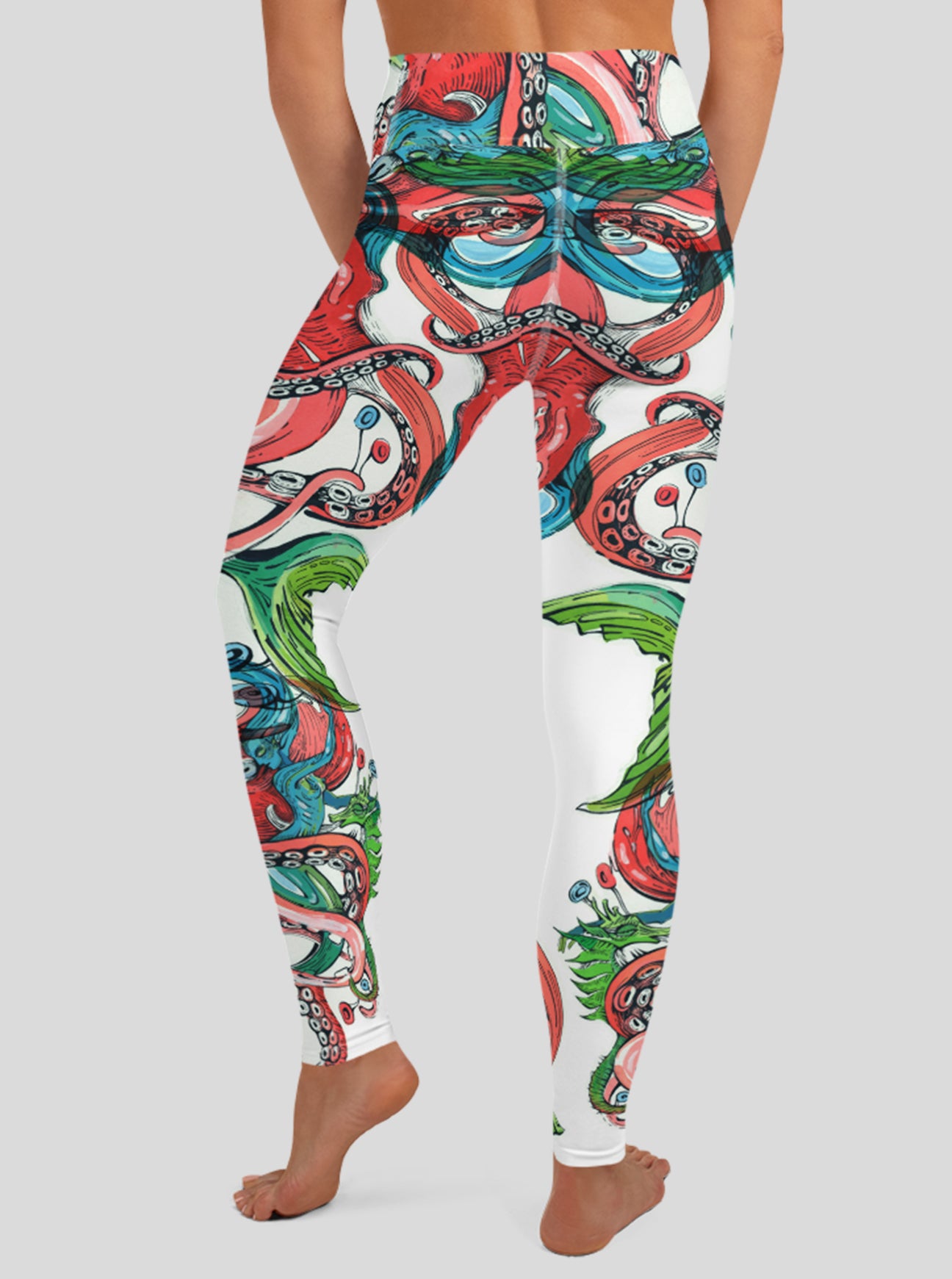 "TENTACLE COCKTAIL" High Waist Leggings (Women)