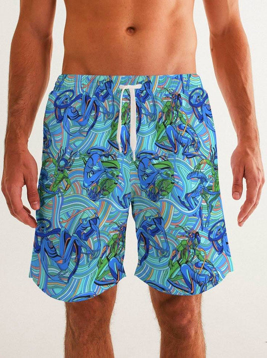 "69 WAYS TO LOVE YOUR ENEMY" Swim Trunks (Men)