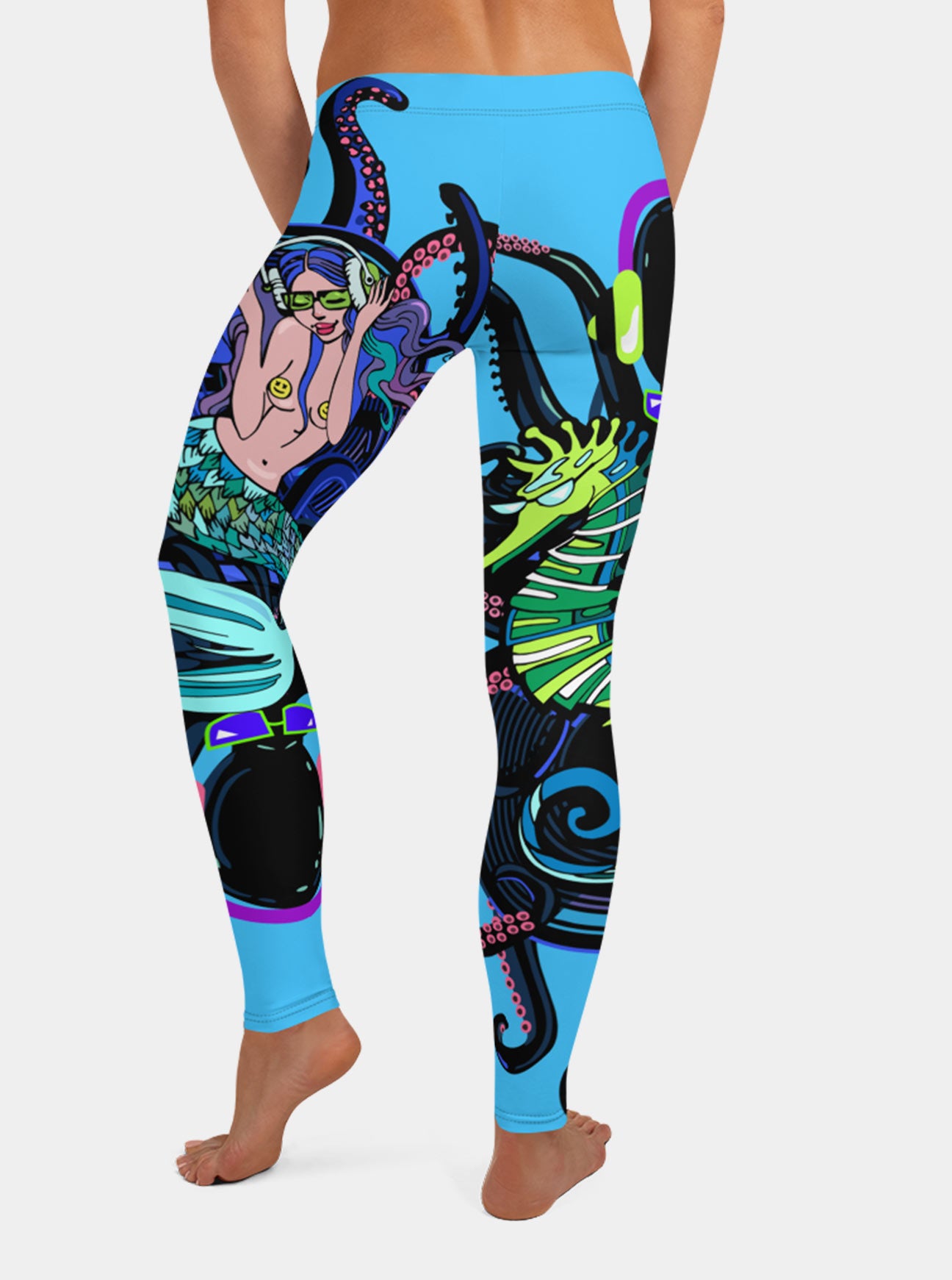 "DJ OCTOPUS AND MERMAID" Leggings (Women)