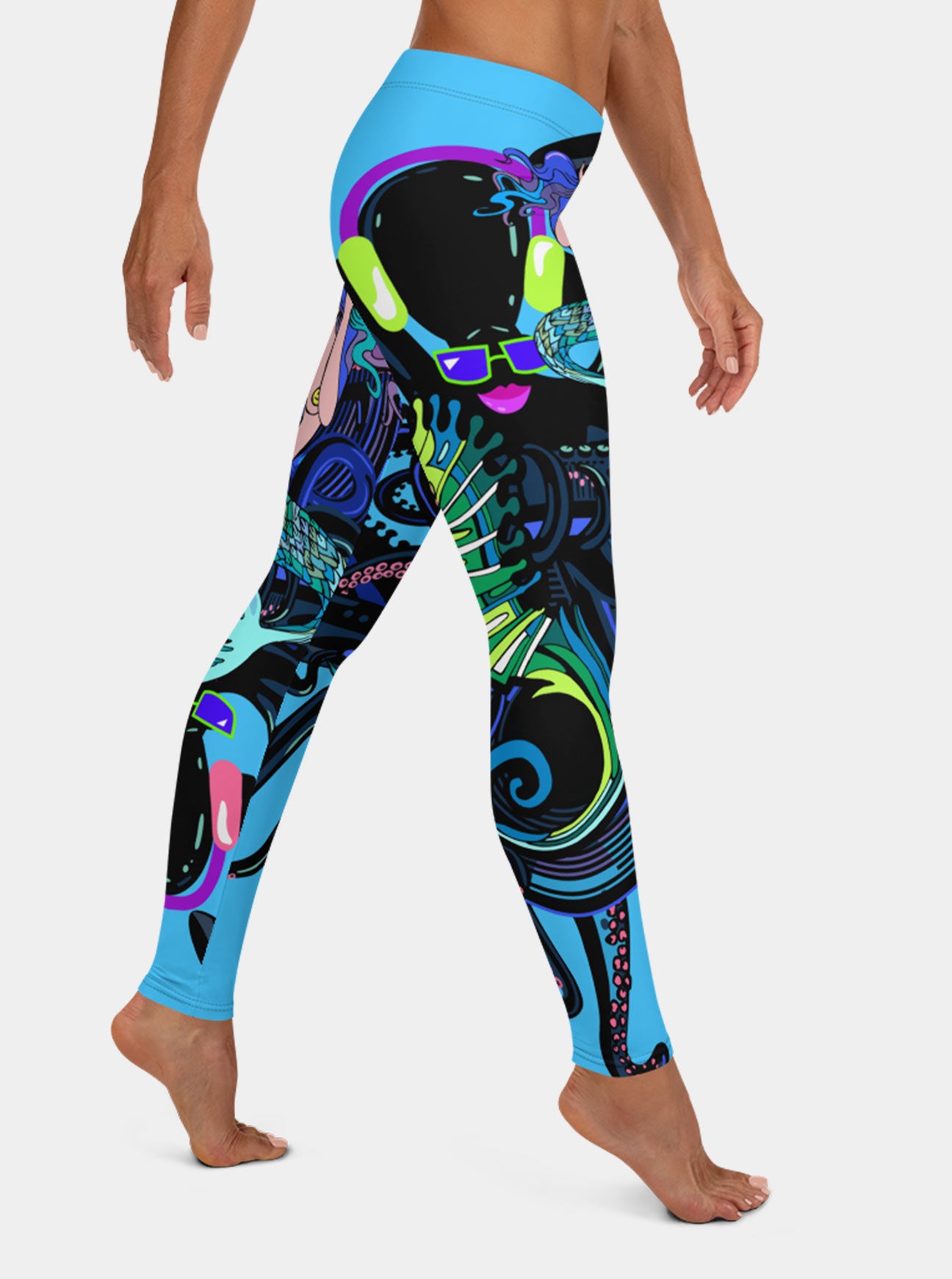 "DJ OCTOPUS AND MERMAID" Leggings (Women)