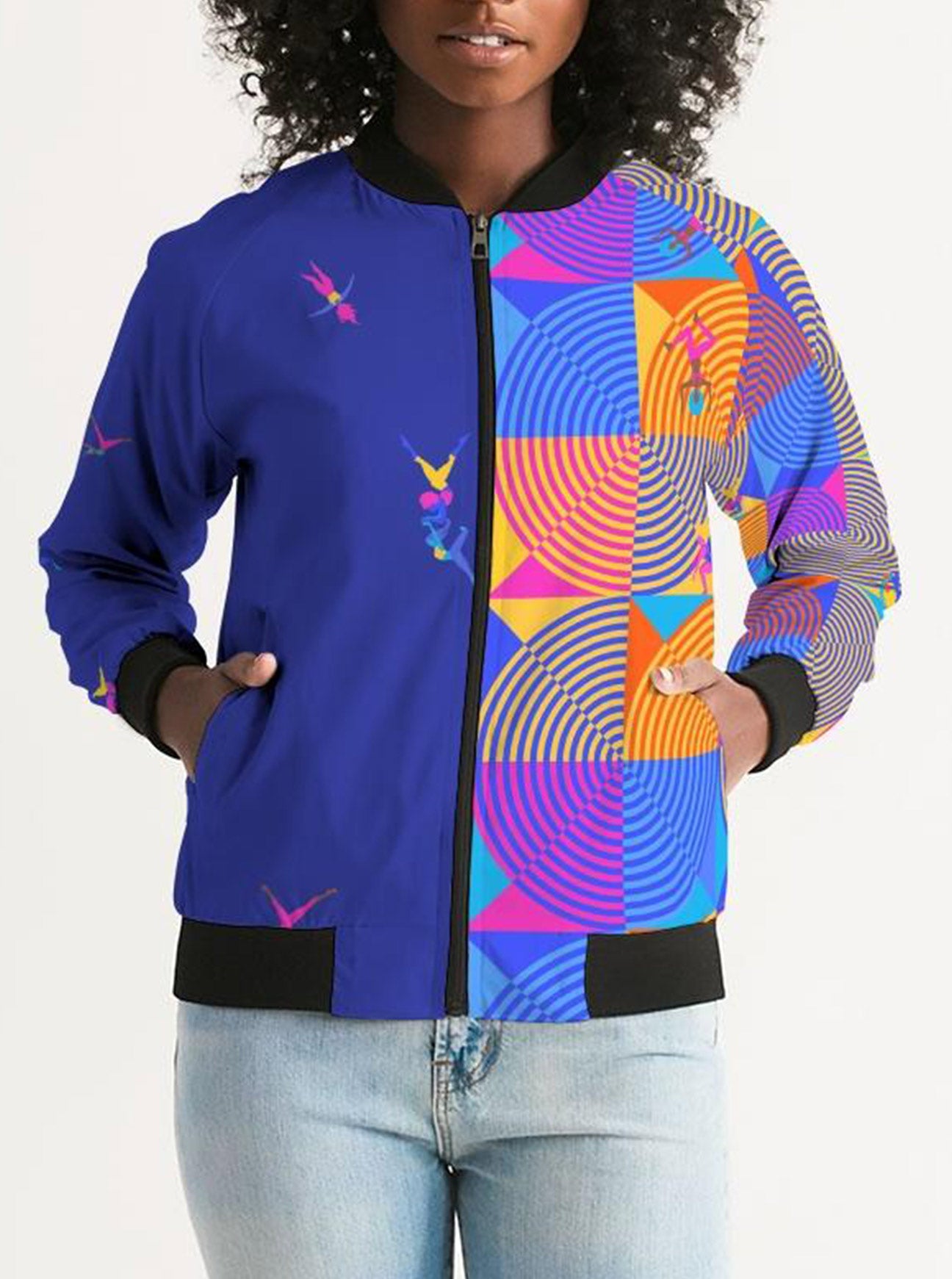 "ILLUMINATING GYMNASTICS" Bomber Jacket (Women)