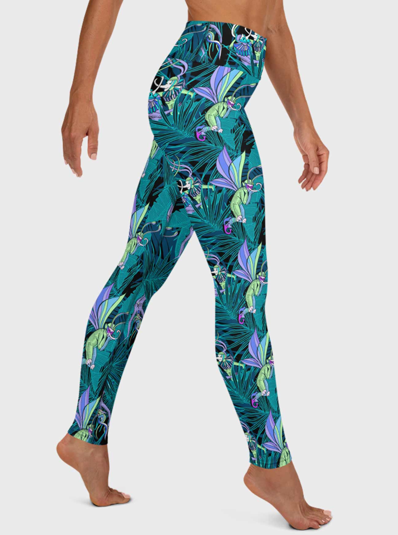 "JUNGLE FLIRTING" High Waist Leggings (Women)