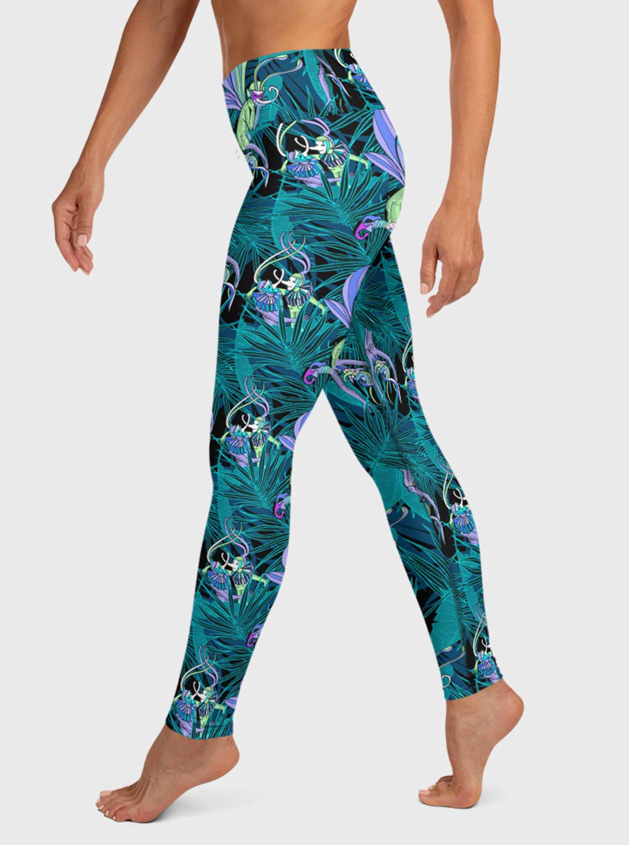 "JUNGLE FLIRTING" High Waist Leggings (Women)