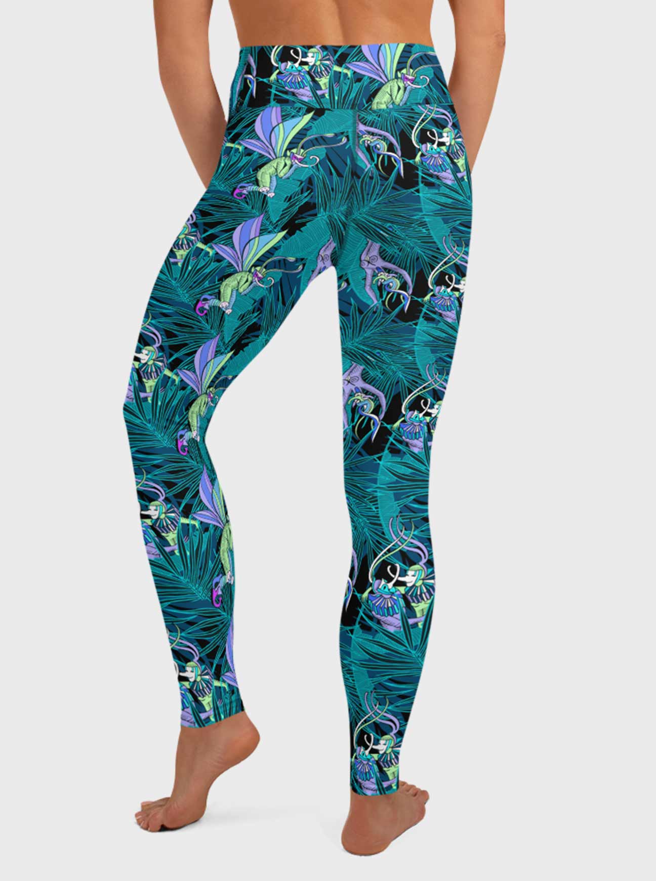 "JUNGLE FLIRTING" High Waist Leggings (Women)