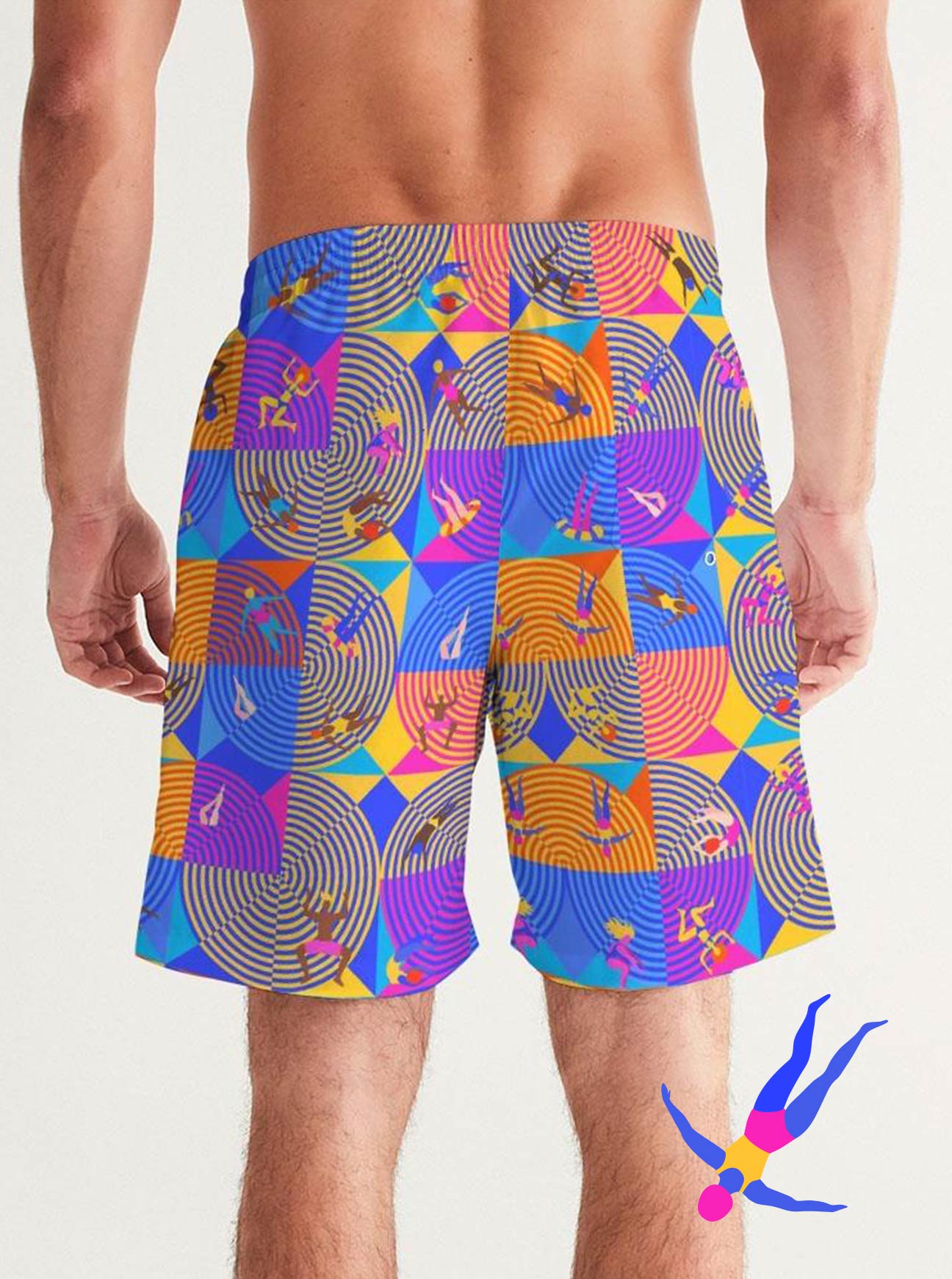 "ILLUMINATING WAVES" Swim Trunk (Men)