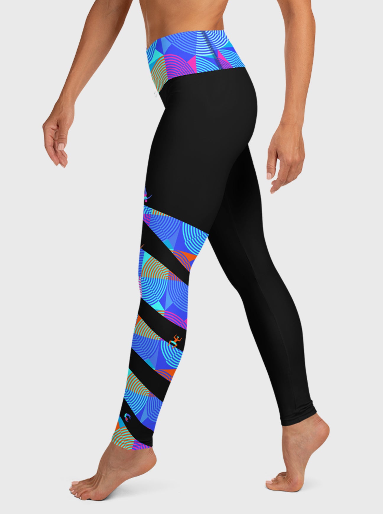 "NIGHT SWIMMERS" High Waist Leggings (Women)