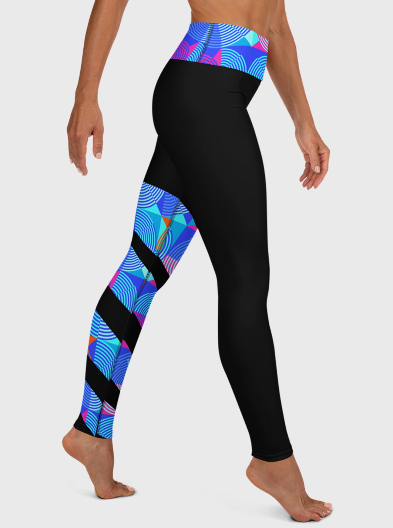 "NIGHT SWIMMERS" High Waist Leggings (Women)