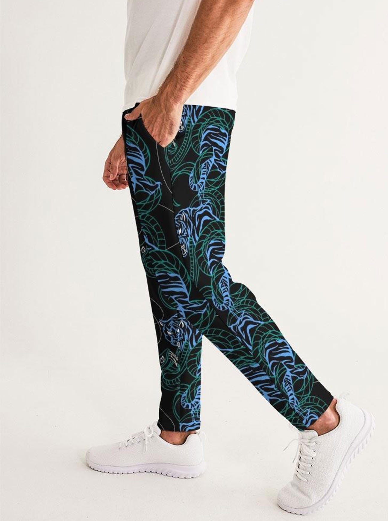 "SPIRIT ANIMALS IN TEAL" Pants (Men)