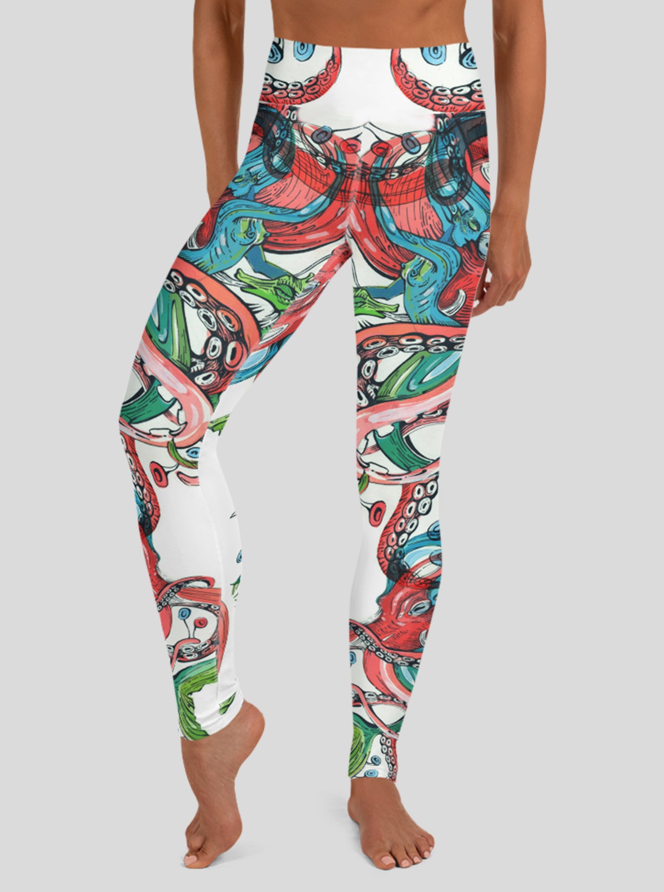 "TENTACLE COCKTAIL" High Waist Leggings (Women)