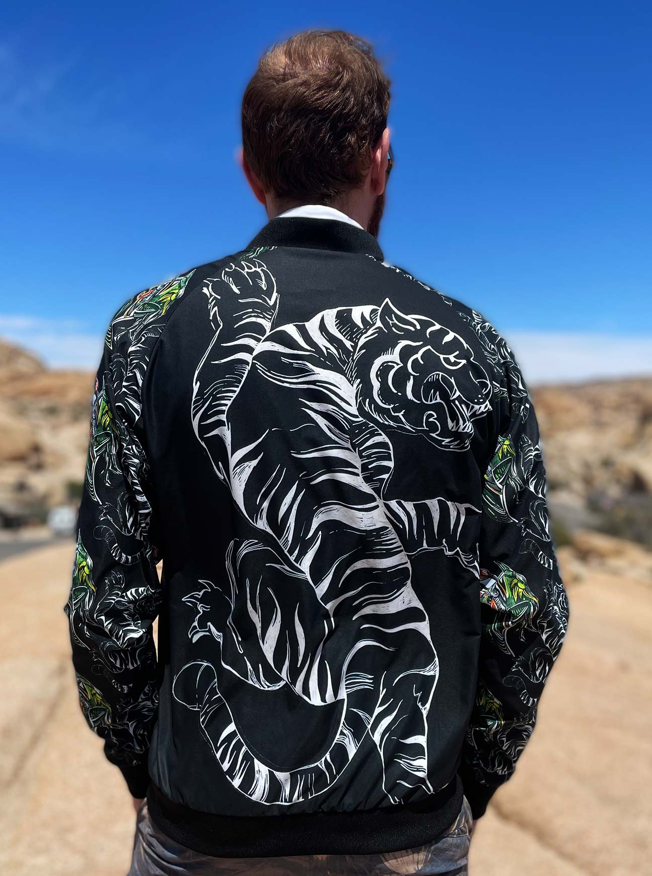 "TIGER DANCE" Bomber Jacket (Men)