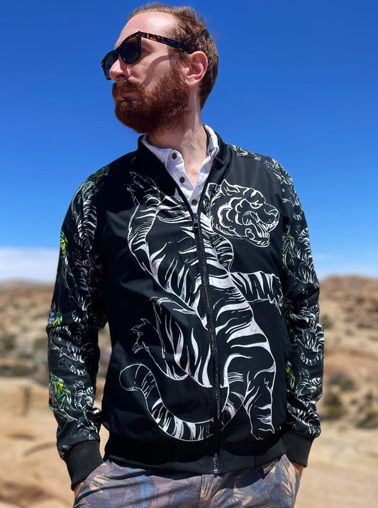 "TIGER DANCE" Bomber Jacket (Men)