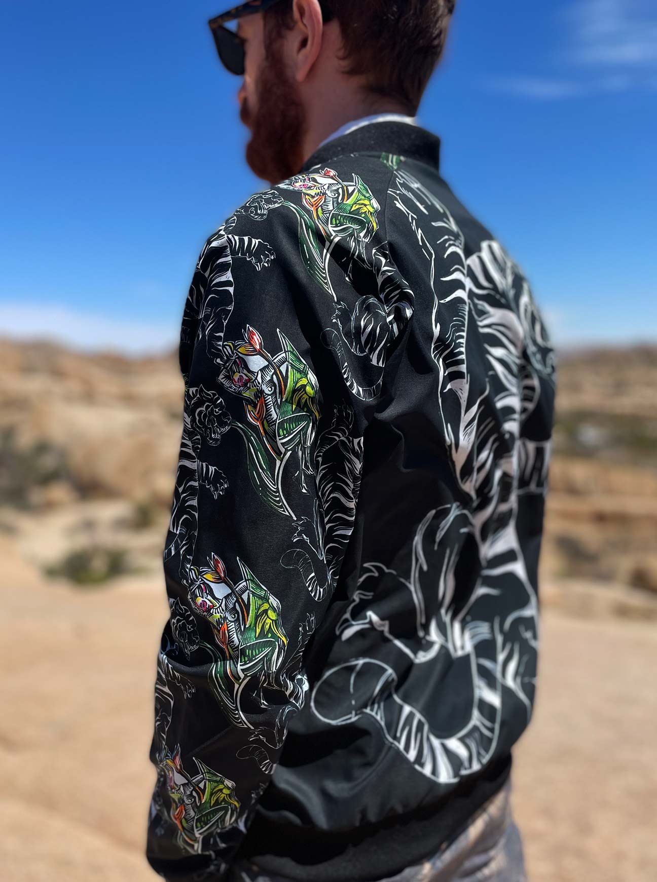 "TIGER DANCE" Bomber Jacket (Men)