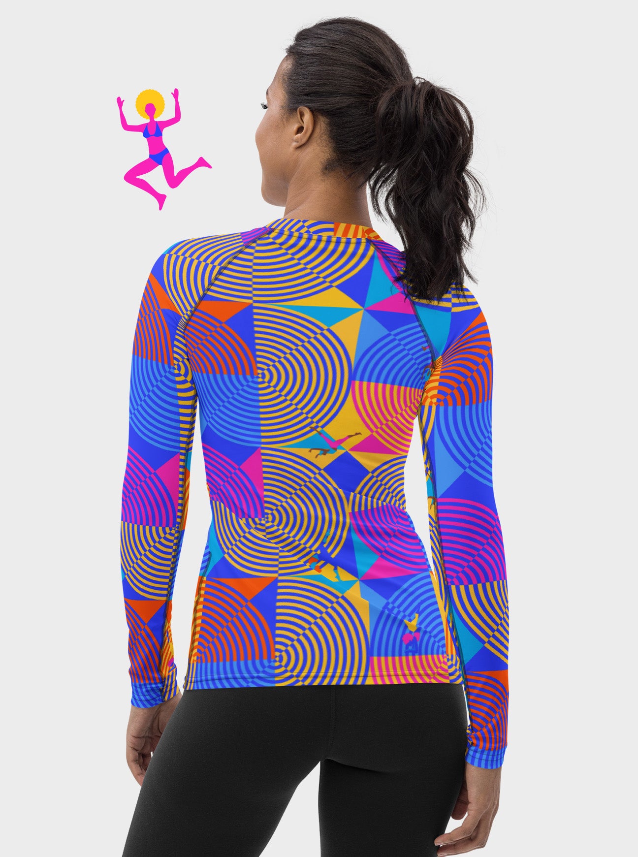 "ILLUMINATING WAVES" Rash Guard  (Women)